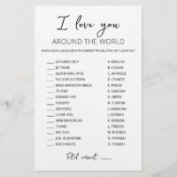 Te amo en todo el mundo con Respuestas