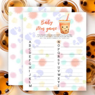 Lámina Té de burbujas Baby shower Juego de artículos para