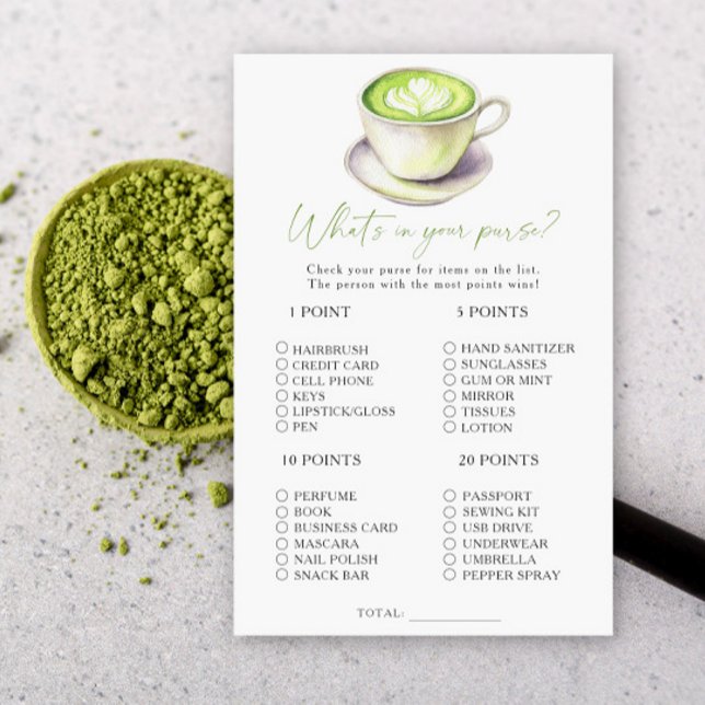 Lámina Té Matcha ¿Qué hay en tu bolso? (Subido por el creador)