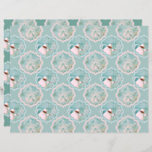 Lámina Té y tulipanes