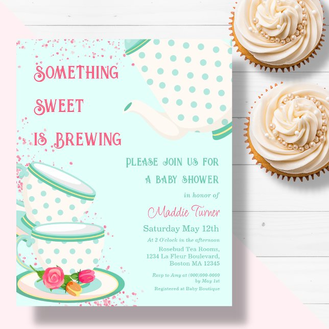 Lámina Tea Fiesta | Invitación de Baby Shower (Subido por el creador)