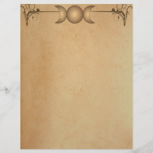Lámina TEA PAPER STAINED Triple Moon Enchanted Letterhead