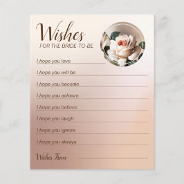 Lámina Tea Rosa Bridal Shower Wiers Juego