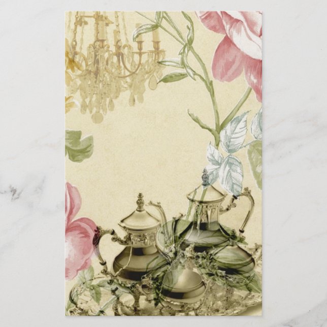 Lámina Teacup Teapot Paris Tea Fiesta (Anverso)