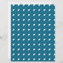 Lámina Teal Geometric Scrapbook Paper