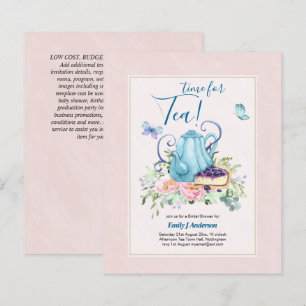 Lámina Teatima de ducha de novia de Teapot Tea de la tard