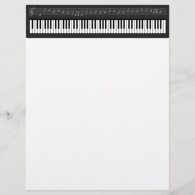 Lámina Teclado de piano (Anverso)