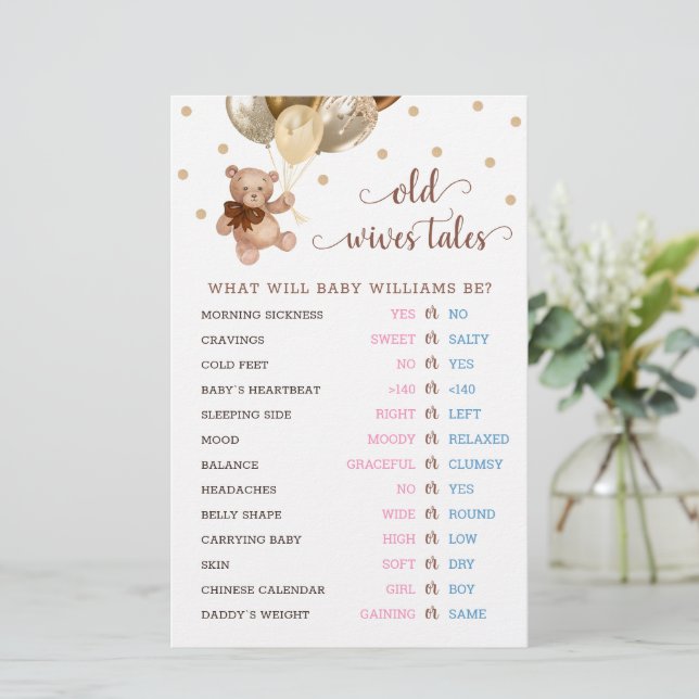 Lámina Teddy Bear ancianas relatos género revelan juego d (Anverso de pie)