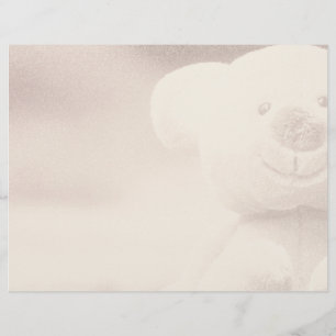 Lámina Teddy Bear Blank Scrapbook Background Paper