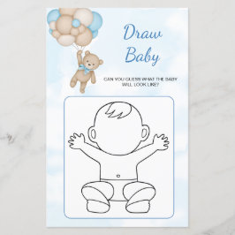 Lámina Teddy Bear Draw Baby game
