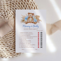 Teddy Bear Niño Mami o Papi Juego