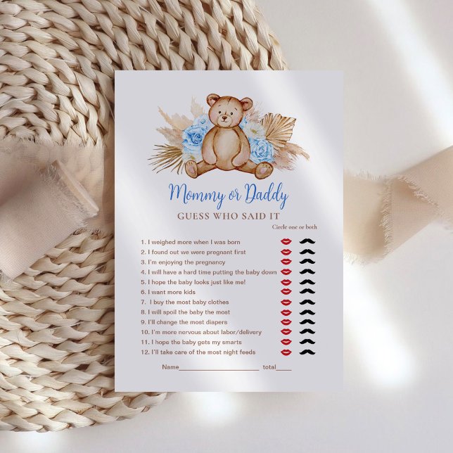 Lámina Teddy Bear Niño Mami o Papi Juego (Subido por el creador)