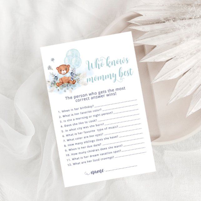 Lámina Teddy Bear quién conoce a mi mejor partida de Baby (Subido por el creador)