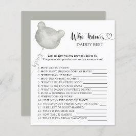 Lámina Teddy Bear quién conoce el mejor juego de DADDY