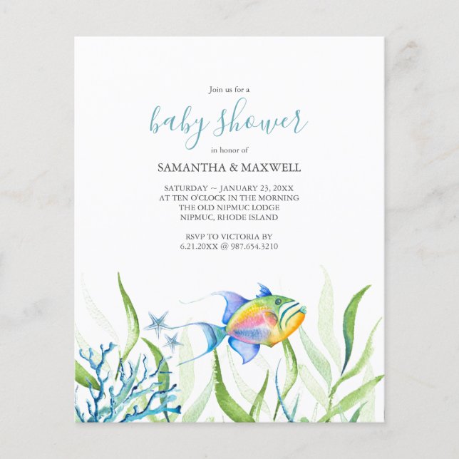 Lámina Tema De Las Acuarelas Presupuestarias De Baby Show (Anverso)