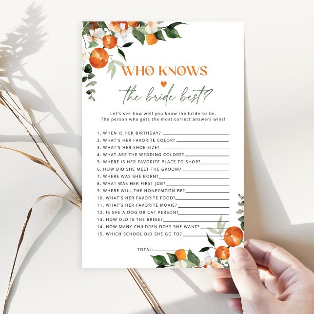 Lámina Tema del cítrico Quién conoce el mejor juego de la (Subido por el creador)