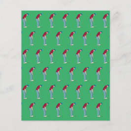 Lámina Tema del golf verde