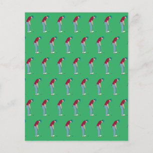 Lámina Tema del golf verde