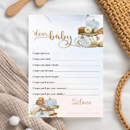 Lámina Tema del libro otoño: los deseos de Baby Shower pa