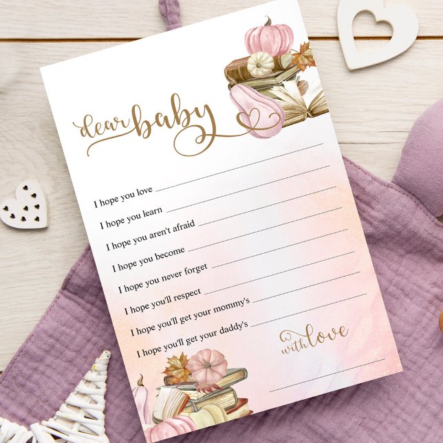 Lámina Tema del libro otoño: los deseos de Baby Shower pa (Subido por el creador)