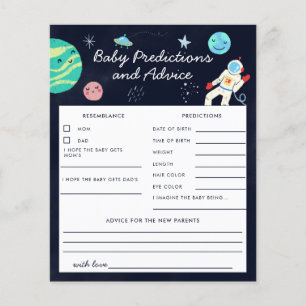 Lámina Tema espacial Ducha Predicciones y consejos para b