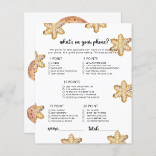 Lámina Temas de invierno qué hay en tu juego de teléfono