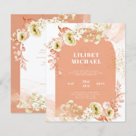 Lámina Temporada Caída Tierra Mezcla Boho Boda Floral