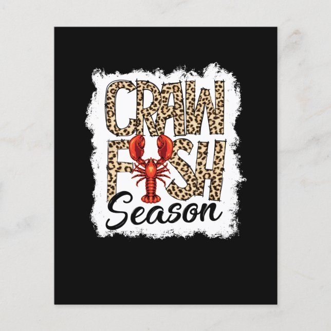 Lámina Temporada de langostinos blanqueados Leopardo Craw (Anverso)