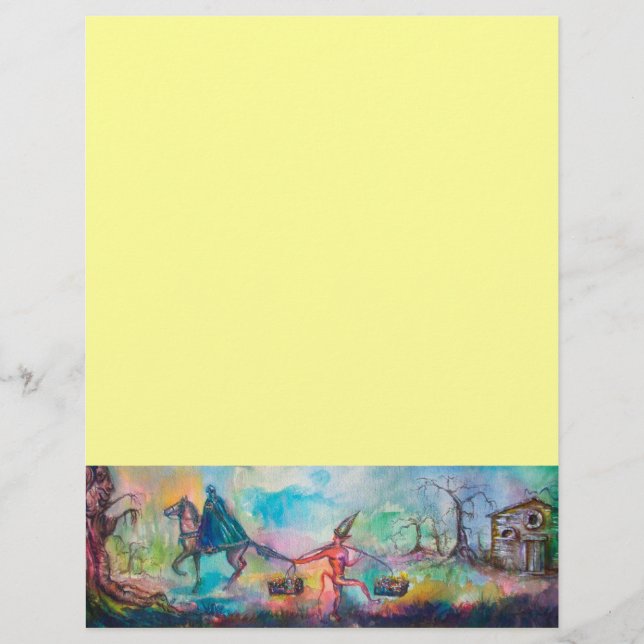Lámina TEMPTACIÓN Caballero oscuro, tesoro amarillo del d (Anverso)