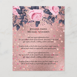 Lámina Tendencia de ROSEGOLD Boda de la Marina Rosa Metál