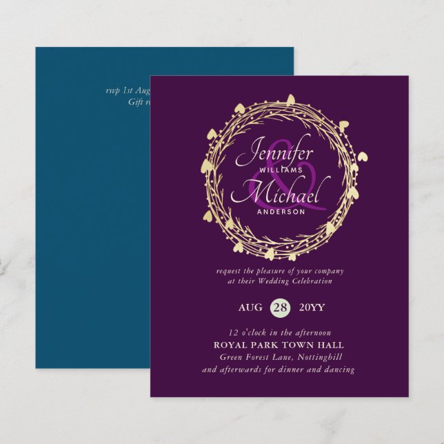 Lámina Tendencias de color del PRESUPUESTO Invitación a l (Anverso / Reverso)