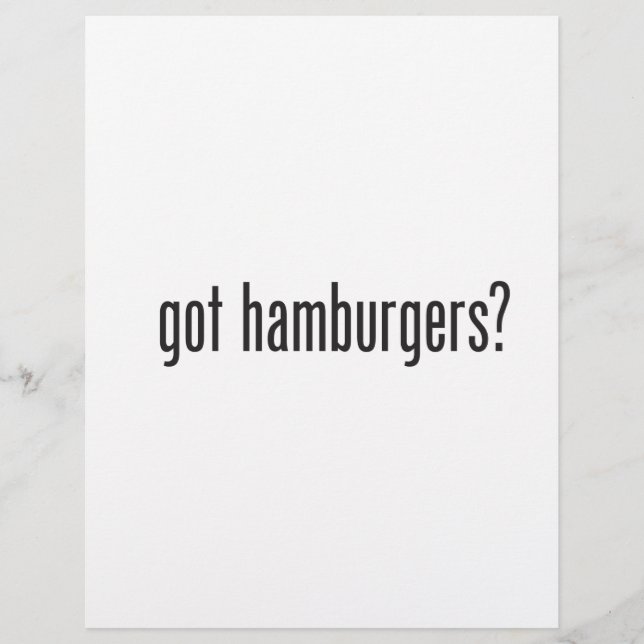 Lámina tengo hamburguesas (Anverso)