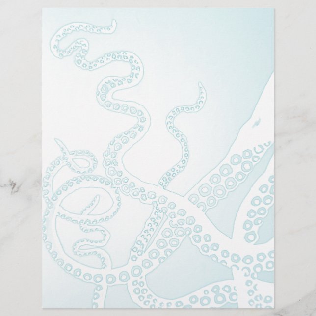 Lámina Tentáculos de Octoto Azul Claro (Anverso)