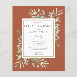 Lámina Teracotta Bridal Tea Fiesta Invite