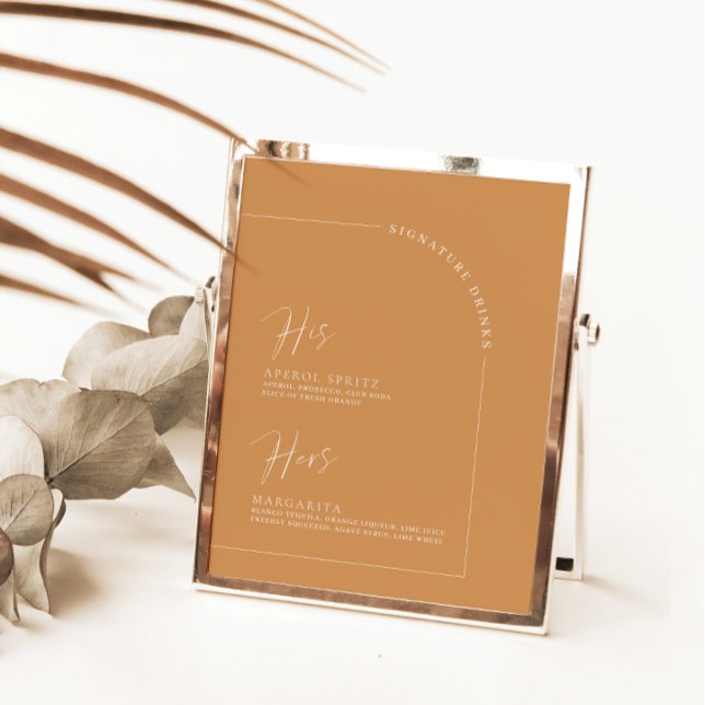 Lámina Teracotta Calligraphy Signature Bebidas de mesa Ró (Subido por el creador)