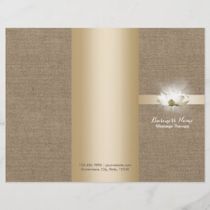 Lámina Terapia Masajista Yoga Gslow Lotus Buralp Tri-Fold