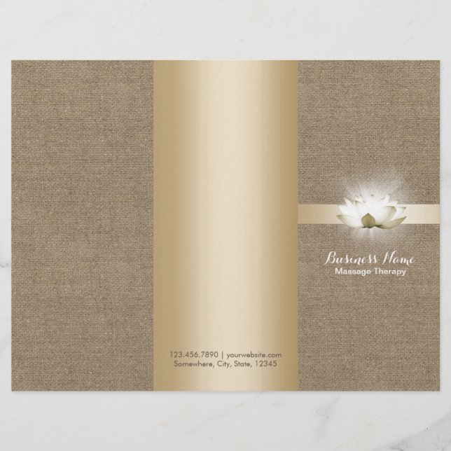 Lámina Terapia Masajista Yoga Gslow Lotus Buralp Tri-Fold (Anverso)