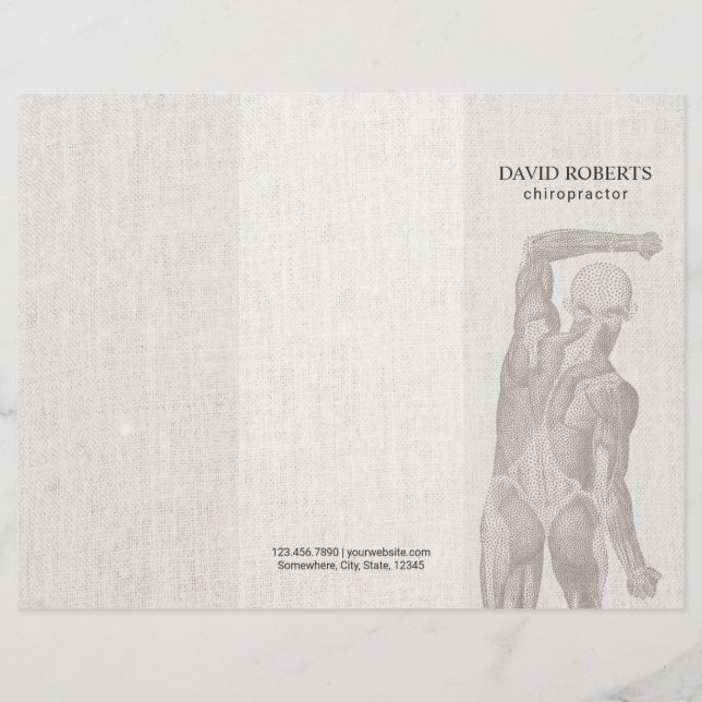 Lámina Terapia quiropracticante quiropráctica Terapia de  (Anverso)