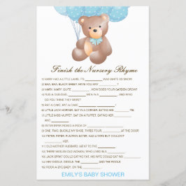 Lámina Terminar la rima de la enfermera con respuesta