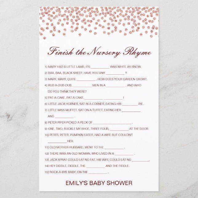 Lámina Terminar la rima de la enfermera con respuesta (Anverso)