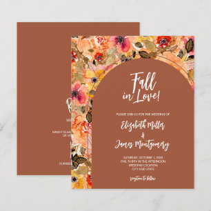 Lámina Terracota Floral Presupuestaria Todo En Una Invita