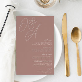 Lámina Terracota | Script Watermark Monogram Boda