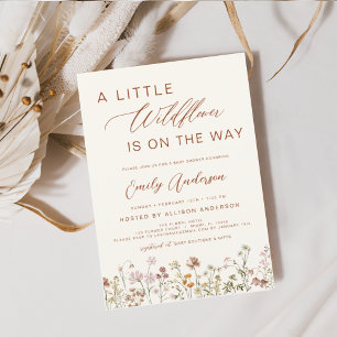 Lámina Terracotta A Little Wildflower Baby Shower