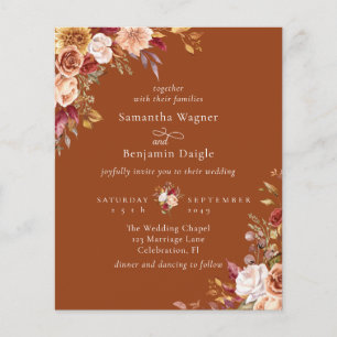 Lámina Terracotta Budget Otoño otoño Boda Floral
