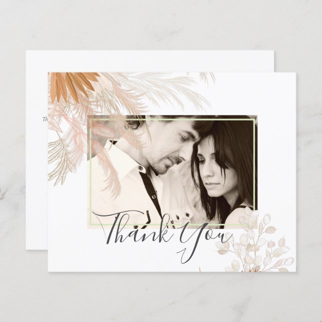 Lámina Terracotta Pampas Boda Tropical Grass (Anverso / Reverso)