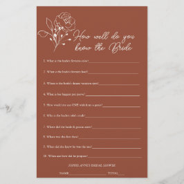 Lámina Terracotta Que Conoce El Juego De La Ducha Bridal