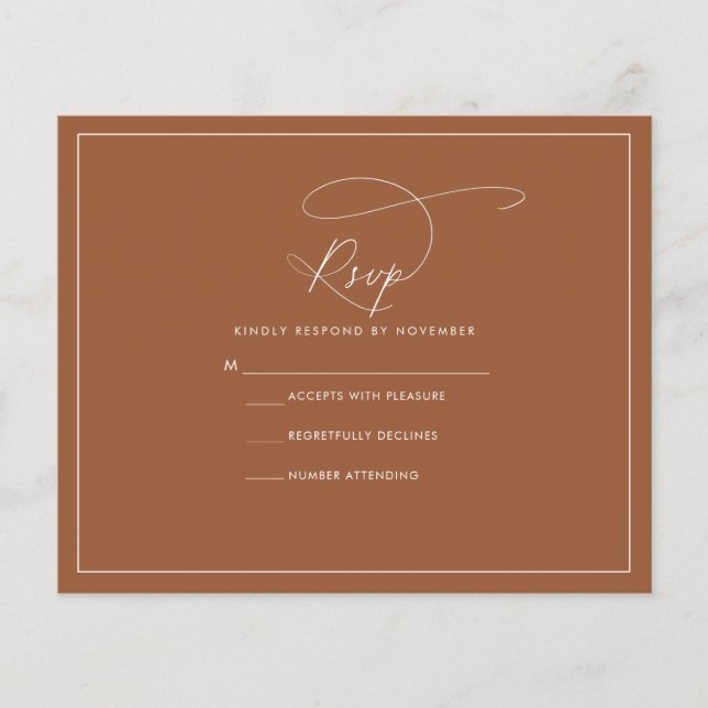 Lámina Terracotta RSVP (Anverso)