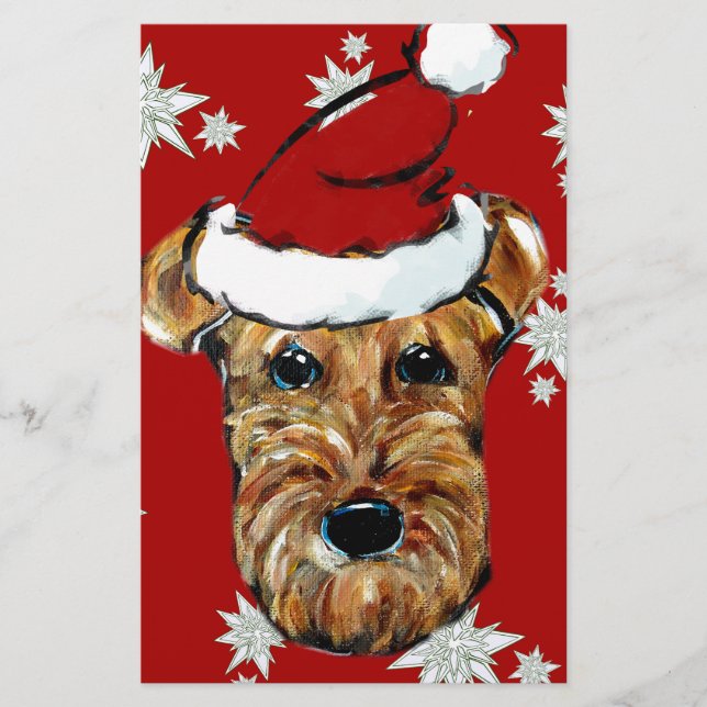 LÁMINA TERRIER AIREDALE (Anverso)