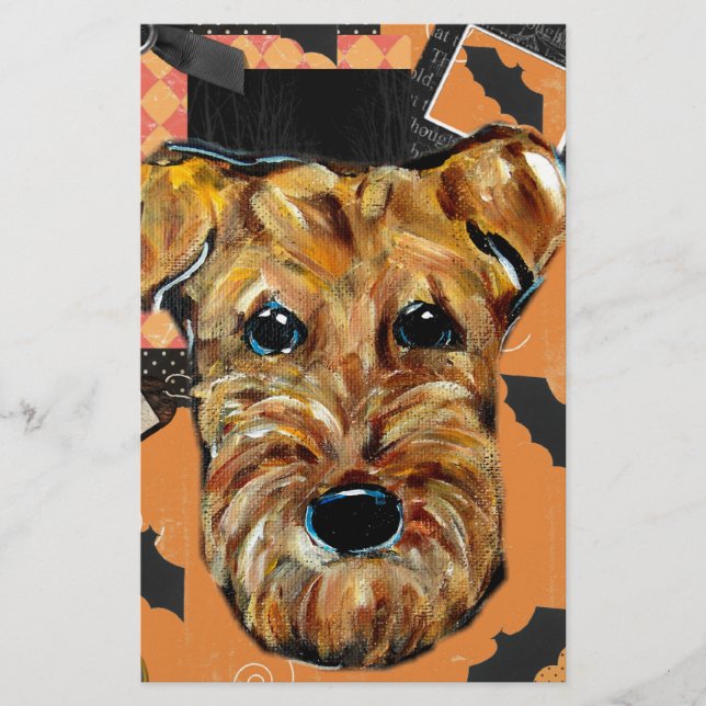 LÁMINA TERRIER AIREDALE (Anverso)
