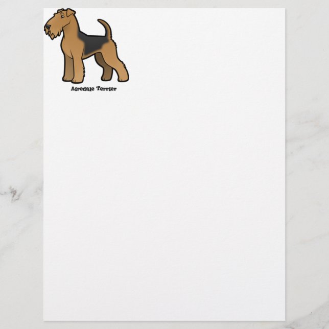 Lámina terrier airedale (Anverso)